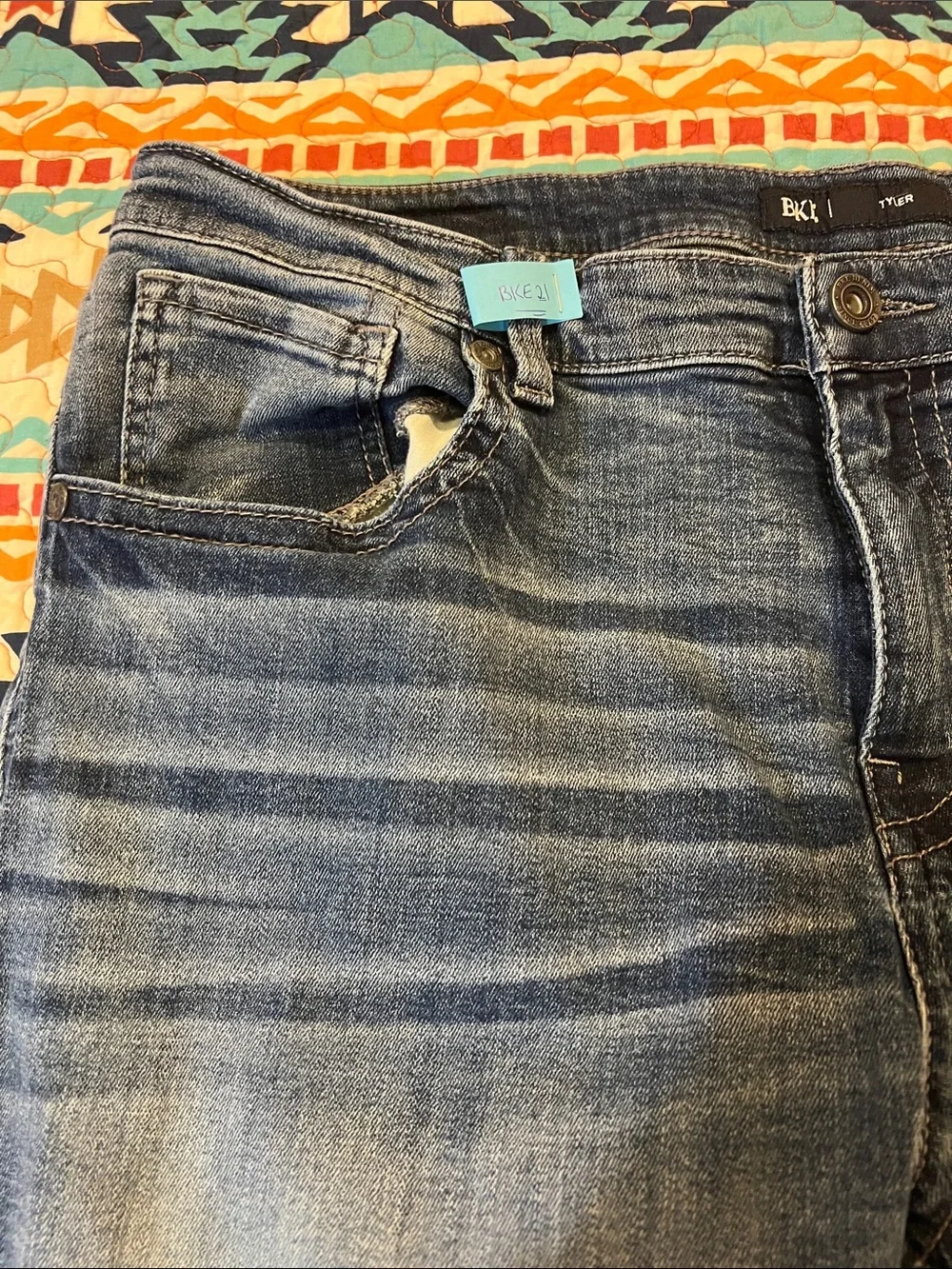BKE TYLER Men’s  Straight Blue Jeans